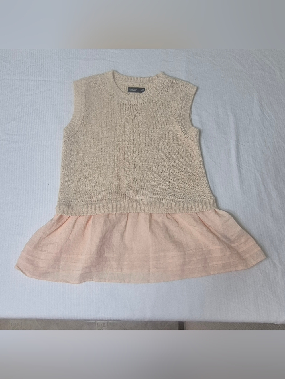 Sleeveless Knit Layered Dress Top
